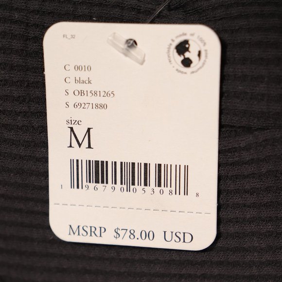 NWT Free People X ASOS Santa Clara Thermal in Black - Picture 15 of 15